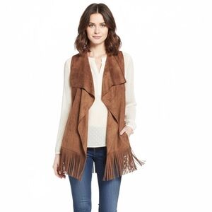 Faux suede fringe vest Steve Madden